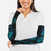 Hawaiian Mango Tribal Tattoo Arm Sleeves Teal Pacific Traditional Pattern LT9 - Polynesian Pride