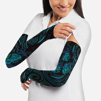 Hawaiian Mango Tribal Tattoo Arm Sleeves Teal Pacific Traditional Pattern LT9 - Polynesian Pride