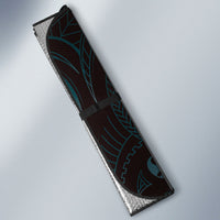 Hawaiian Mango Tribal Tattoo Auto Sun Shade Teal Pacific Traditional Pattern LT9 - Polynesian Pride