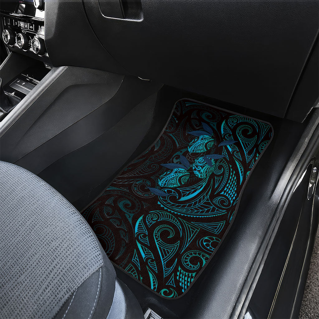 Hawaiian Mango Tribal Tattoo Car Mats Teal Pacific Traditional Pattern LT9 - Polynesian Pride