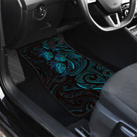 Hawaiian Mango Tribal Tattoo Car Mats Teal Pacific Traditional Pattern LT9 - Polynesian Pride
