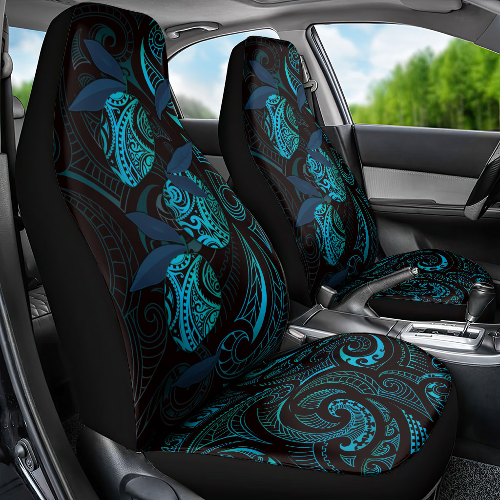 Hawaiian Mango Tribal Tattoo Car Seat Cover Teal Pacific Traditional Pattern LT9 - Polynesian Pride