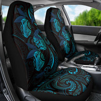 Hawaiian Mango Tribal Tattoo Car Seat Cover Teal Pacific Traditional Pattern LT9 - Polynesian Pride