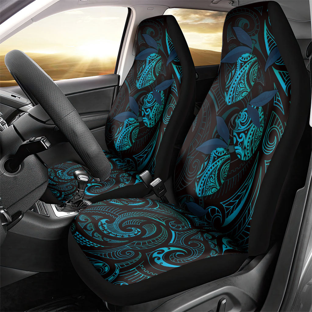 Hawaiian Mango Tribal Tattoo Car Seat Cover Teal Pacific Traditional Pattern LT9 - Polynesian Pride