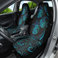 Hawaiian Mango Tribal Tattoo Car Seat Cover Teal Pacific Traditional Pattern LT9 - Polynesian Pride