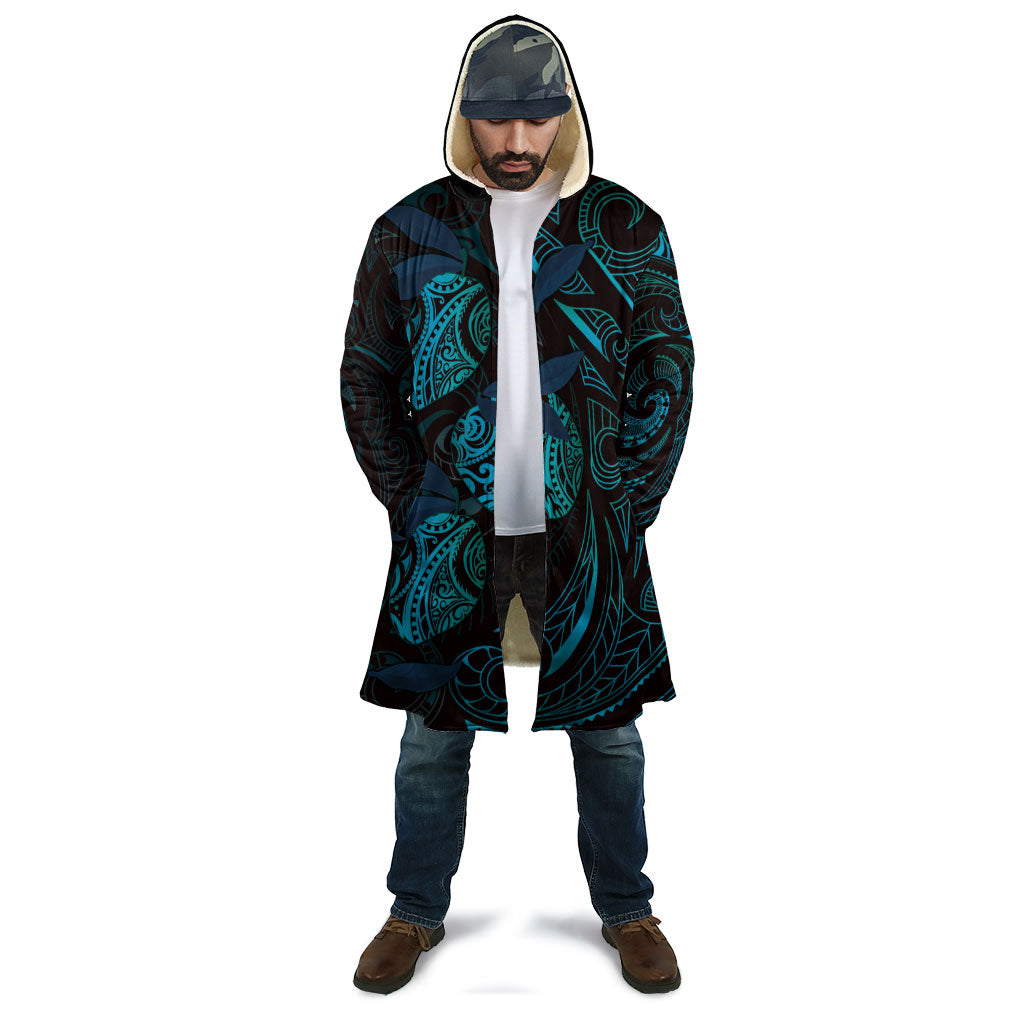 Hawaiian Mango Tribal Tattoo Cloak Teal Pacific Traditional Pattern LT9 - Polynesian Pride
