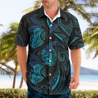 Hawaiian Mango Tribal Tattoo Hawaiian Shirt Teal Pacific Traditional Pattern LT9 - Polynesian Pride