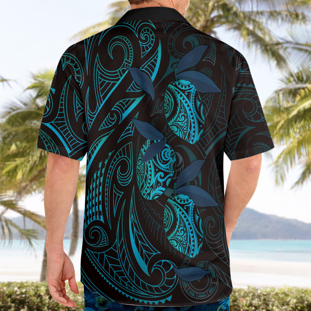 Hawaiian Mango Tribal Tattoo Hawaiian Shirt Teal Pacific Traditional Pattern LT9 - Polynesian Pride