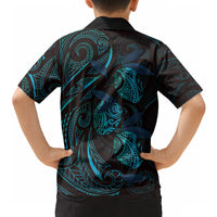 Hawaiian Mango Tribal Tattoo Hawaiian Shirt Teal Pacific Traditional Pattern LT9 - Polynesian Pride
