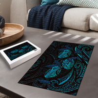 Hawaiian Mango Tribal Tattoo Puzzle Teal Pacific Traditional Pattern LT9 - Polynesian Pride