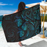 Hawaiian Mango Tribal Tattoo Sarong Teal Pacific Traditional Pattern LT9 One Size 44 x 66 inches Teal - Polynesian Pride