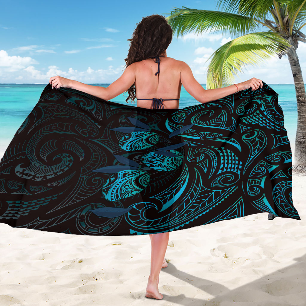 Hawaiian Mango Tribal Tattoo Sarong Teal Pacific Traditional Pattern LT9 - Polynesian Pride