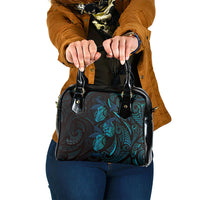 Hawaiian Mango Tribal Tattoo Shoulder Handbag Teal Pacific Traditional Pattern LT9 One Size Teal - Polynesian Pride