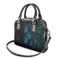 Hawaiian Mango Tribal Tattoo Shoulder Handbag Teal Pacific Traditional Pattern LT9 - Polynesian Pride