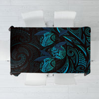 Hawaiian Mango Tribal Tattoo Tablecloth Teal Pacific Traditional Pattern LT9 Teal - Polynesian Pride