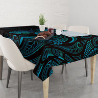 Hawaiian Mango Tribal Tattoo Tablecloth Teal Pacific Traditional Pattern LT9 - Polynesian Pride