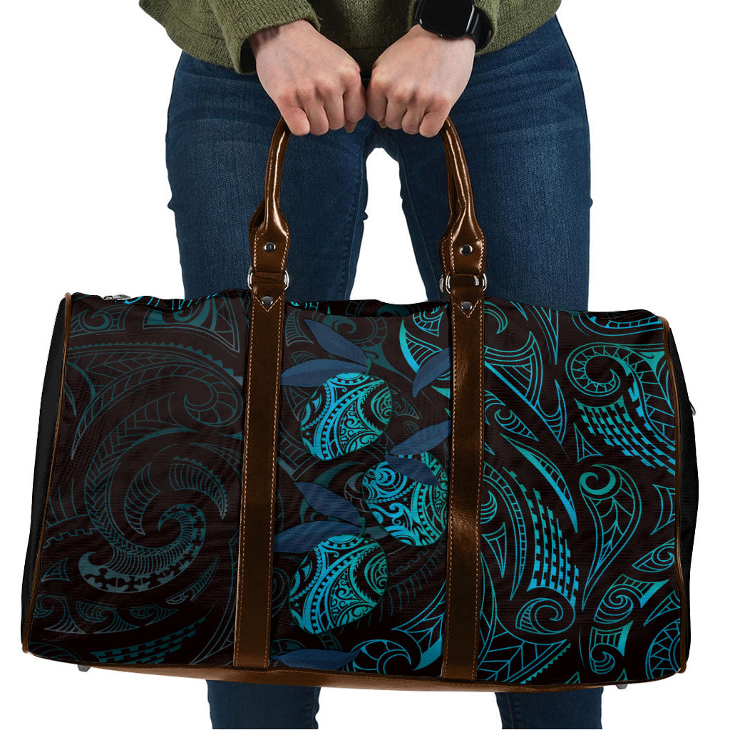 Hawaiian Mango Tribal Tattoo Travel Bag Teal Pacific Traditional Pattern LT9 Teal - Polynesian Pride