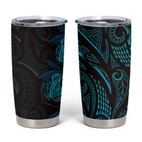 Hawaiian Mango Tribal Tattoo Tumbler Cup Teal Pacific Traditional Pattern LT9 Teal - Polynesian Pride