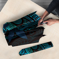 Hawaiian Mango Tribal Tattoo Umbrella Teal Pacific Traditional Pattern LT9 - Polynesian Pride
