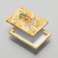 Hawaiian Mango Ukulele Canvas Wall Art Retro Yellow Hibiscus Pikake Lei LT9 - Polynesian Pride