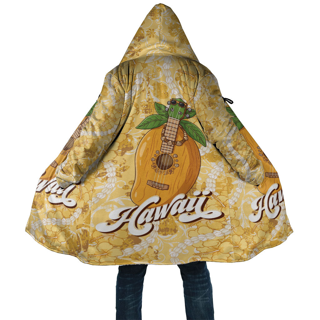 Hawaiian Mango Ukulele Cloak Retro Yellow Hibiscus Pikake Lei LT9 Unisex Yellow - Polynesian Pride