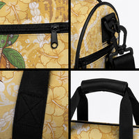 Hawaiian Mango Ukulele Duffle Bag Retro Yellow Hibiscus Pikake Lei LT9 - Polynesian Pride