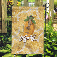 Hawaiian Mango Ukulele Garden Flag Retro Yellow Hibiscus Pikake Lei LT9 Garden Flag Yellow - Polynesian Pride
