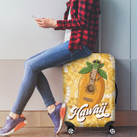 Hawaiian Mango Ukulele Luggage Cover Retro Yellow Hibiscus Pikake Lei LT9 - Polynesian Pride
