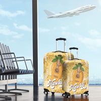 Hawaiian Mango Ukulele Luggage Cover Retro Yellow Hibiscus Pikake Lei LT9 - Polynesian Pride