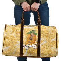 Hawaiian Mango Ukulele Travel Bag Retro Yellow Hibiscus Pikake Lei LT9 Yellow - Polynesian Pride