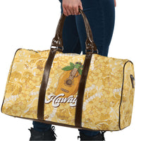 Hawaiian Mango Ukulele Travel Bag Retro Yellow Hibiscus Pikake Lei LT9 - Polynesian Pride