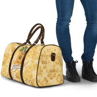 Hawaiian Mango Ukulele Travel Bag Retro Yellow Hibiscus Pikake Lei LT9 - Polynesian Pride