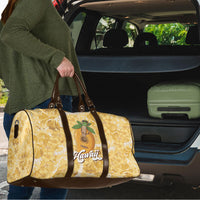 Hawaiian Mango Ukulele Travel Bag Retro Yellow Hibiscus Pikake Lei LT9 - Polynesian Pride