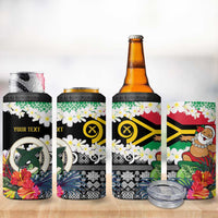 Personalised Vanuatu Joyeux Noel 4 in 1 Can Cooler Tumbler Proud To Be a Ni-Van Sand Drawing Art LT9 - Polynesian Pride