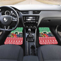 Personalised Vanuatu Joyeux Noel Car Mats Proud To Be a Ni-Van Sand Drawing Art - Polynesian Pride