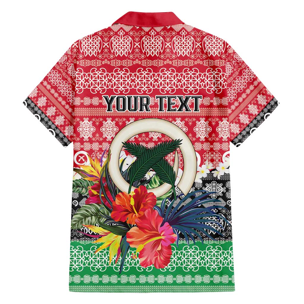 Personalised Vanuatu Joyeux Noel Family Matching Off Shoulder Short Dress and Hawaiian Shirt Proud To Be a Ni-Van Sand Drawing Art LT9 - Polynesian Pride