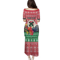 Personalised Vanuatu Joyeux Noel Family Matching Puletasi and Hawaiian Shirt Proud To Be a Ni-Van Sand Drawing Art LT9 - Polynesian Pride