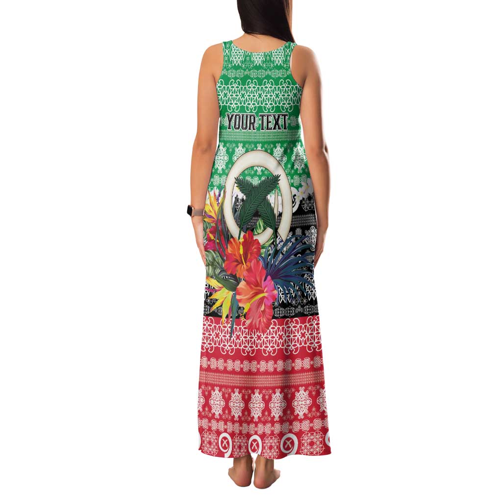 Personalised Vanuatu Joyeux Noel Family Matching Tank Maxi Dress and Hawaiian Shirt Proud To Be a Ni-Van Sand Drawing Art LT9 - Polynesian Pride
