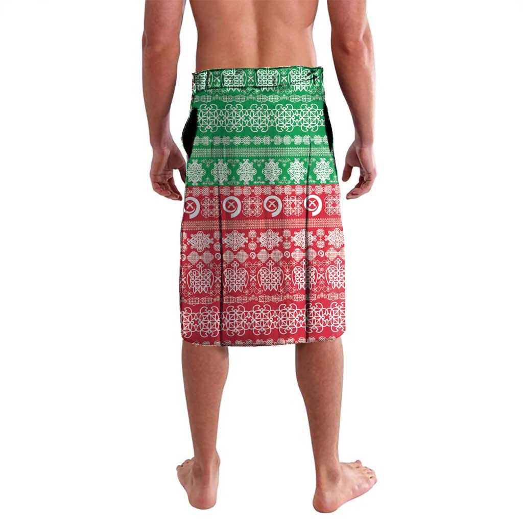 Personalised Vanuatu Joyeux Noel Lavalava Proud To Be a Ni-Van Sand Drawing Art - Polynesian Pride