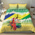 Personalised Malampa Joyeux Noel Bedding Set Proud To Be a Ni-Van Sand Drawing Art - Polynesian Pride