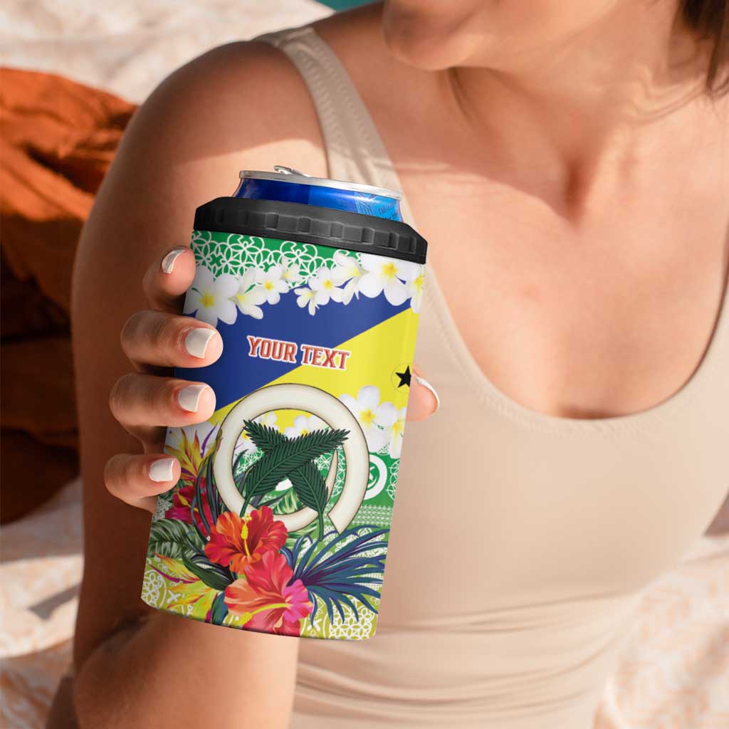 Personalised Malampa Joyeux Noel 4 in 1 Can Cooler Tumbler Proud To Be a Ni-Van Sand Drawing Art LT9 - Polynesian Pride