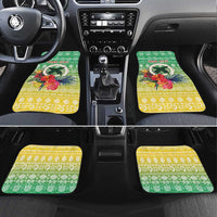 Personalised Malampa Joyeux Noel Car Mats Proud To Be a Ni-Van Sand Drawing Art - Polynesian Pride