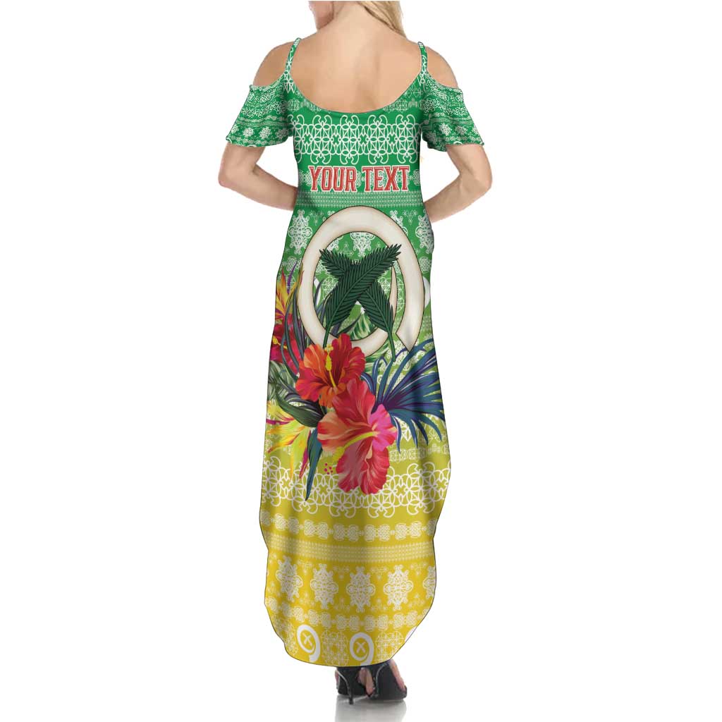Personalised Malampa Joyeux Noel Family Matching Summer Maxi Dress and Hawaiian Shirt Proud To Be a Ni-Van Sand Drawing Art LT9 - Polynesian Pride