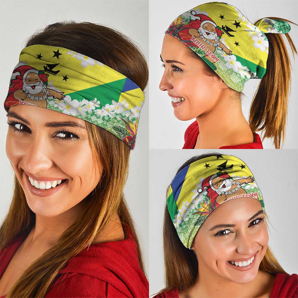Personalised Malampa Joyeux Noel Neck Gaiter Proud To Be a Ni-Van Sand Drawing Art - Polynesian Pride