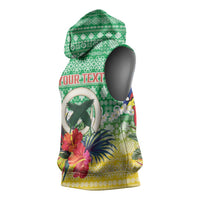 Personalised Malampa Joyeux Noel Sleeveless Hoodie Proud To Be a Ni-Van Sand Drawing Art LT9 - Polynesian Pride