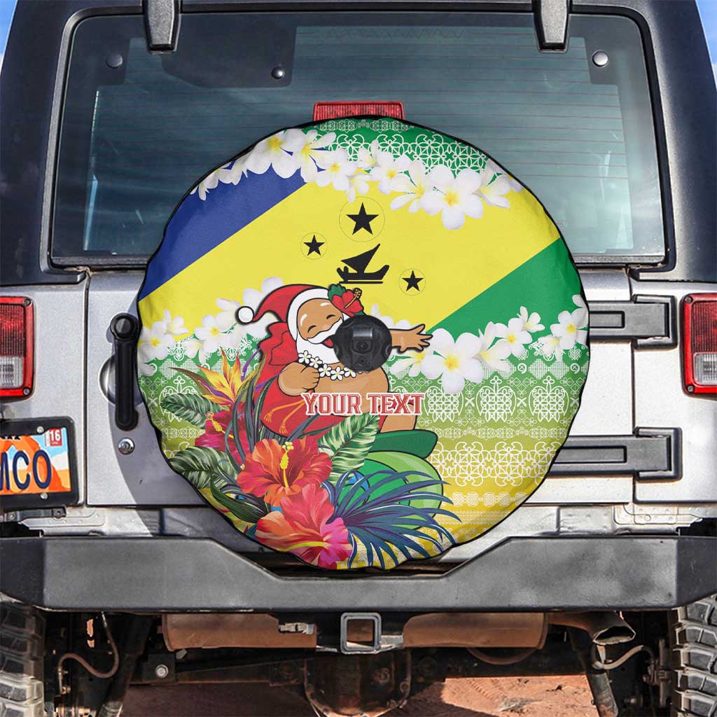 Personalised Malampa Joyeux Noel Spare Tire Cover Proud To Be a Ni-Van Sand Drawing Art - Polynesian Pride