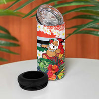 Personalised Penama Joyeux Noel 4 in 1 Can Cooler Tumbler Proud To Be a Ni-Van Sand Drawing Art LT9 - Polynesian Pride