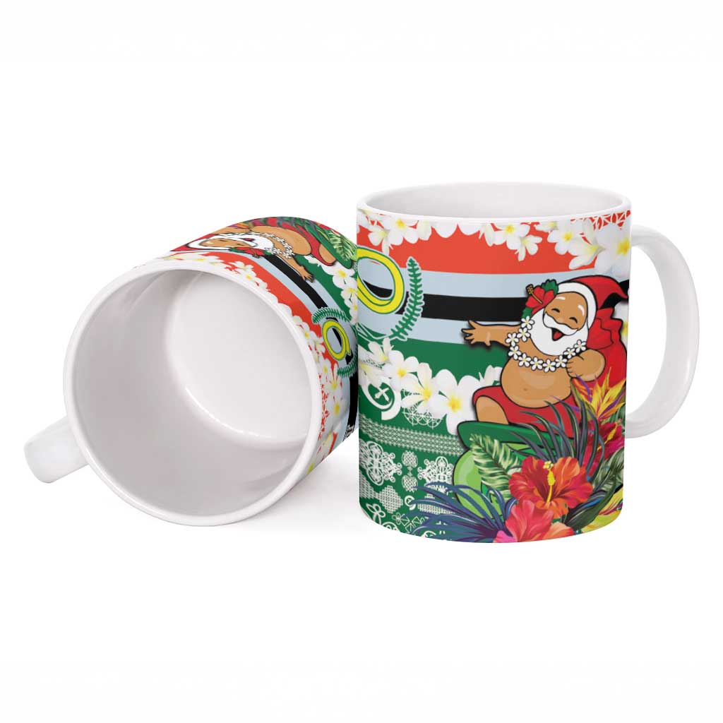Personalised Penama Joyeux Noel Ceramic Mug Proud To Be a Ni-Van Sand Drawing Art - Polynesian Pride
