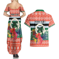 Personalised Penama Joyeux Noel Couples Matching Summer Maxi Dress and Hawaiian Shirt Proud To Be a Ni-Van Sand Drawing Art LT9 - Polynesian Pride