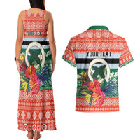 Personalised Penama Joyeux Noel Couples Matching Tank Maxi Dress and Hawaiian Shirt Proud To Be a Ni-Van Sand Drawing Art LT9 - Polynesian Pride
